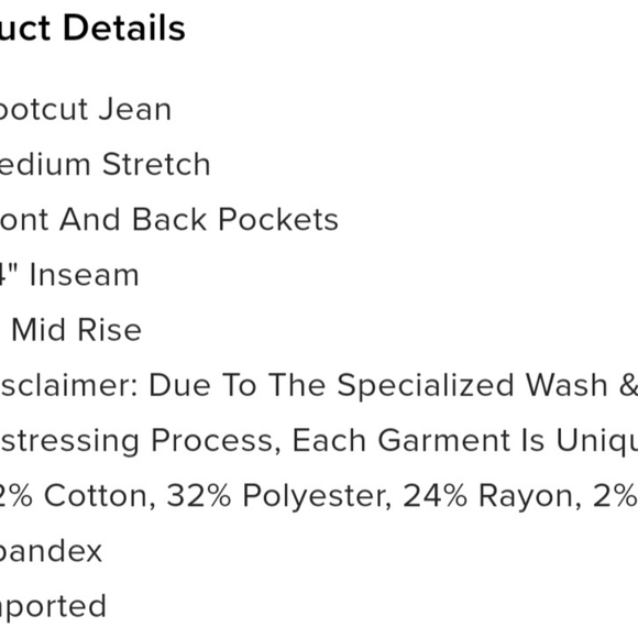 Mid Rise Bootcut Jean - Picture 4 of 4